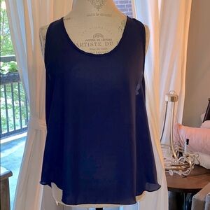 Minimi Navy Blue sleeveless tank shirt racerback M​
